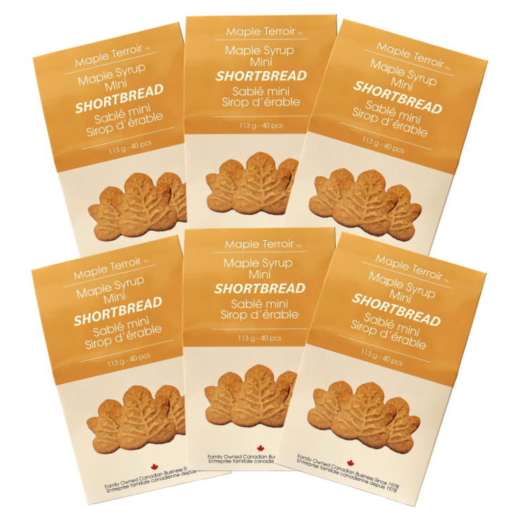 Maple Leaf Mini Shortbread Cookies