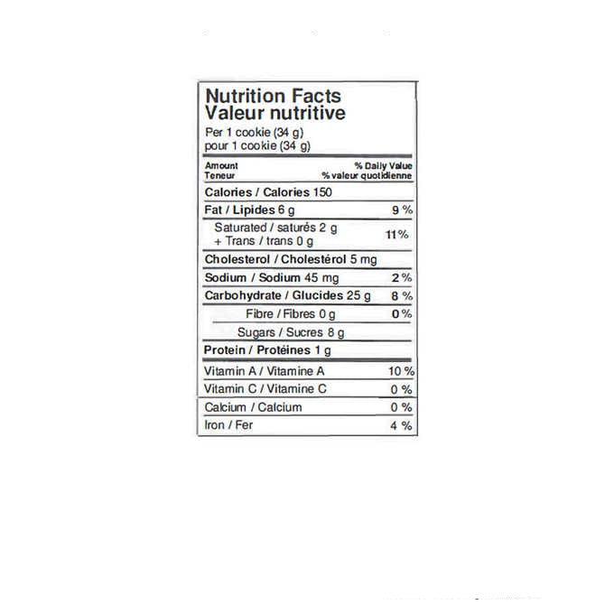 maple stroopwafel nutrition facts