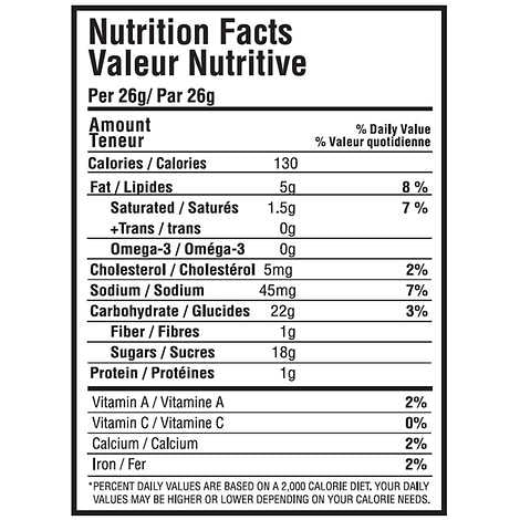 maple popcorn nutrition facts