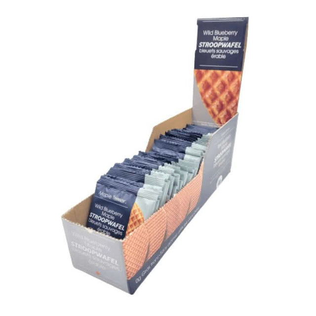 blueberry stroopwafel in caddy