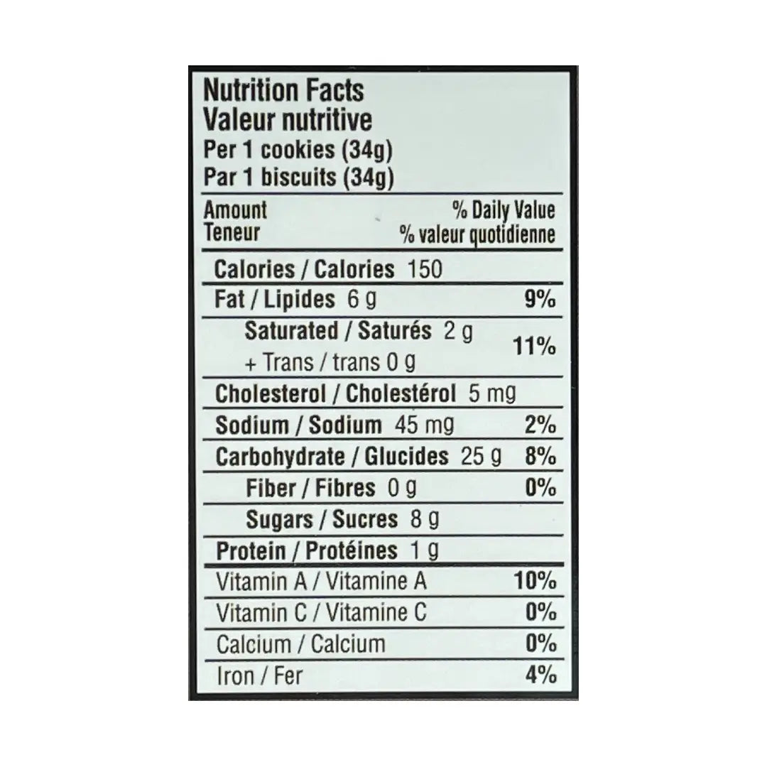 matcha stroopwafel nutrition facts