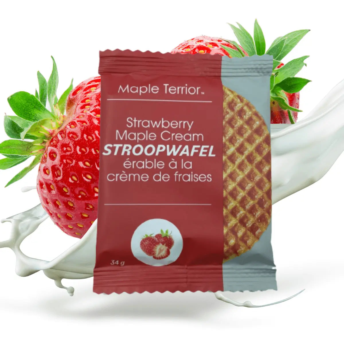 strawberry maple cream stroopwafel wrap