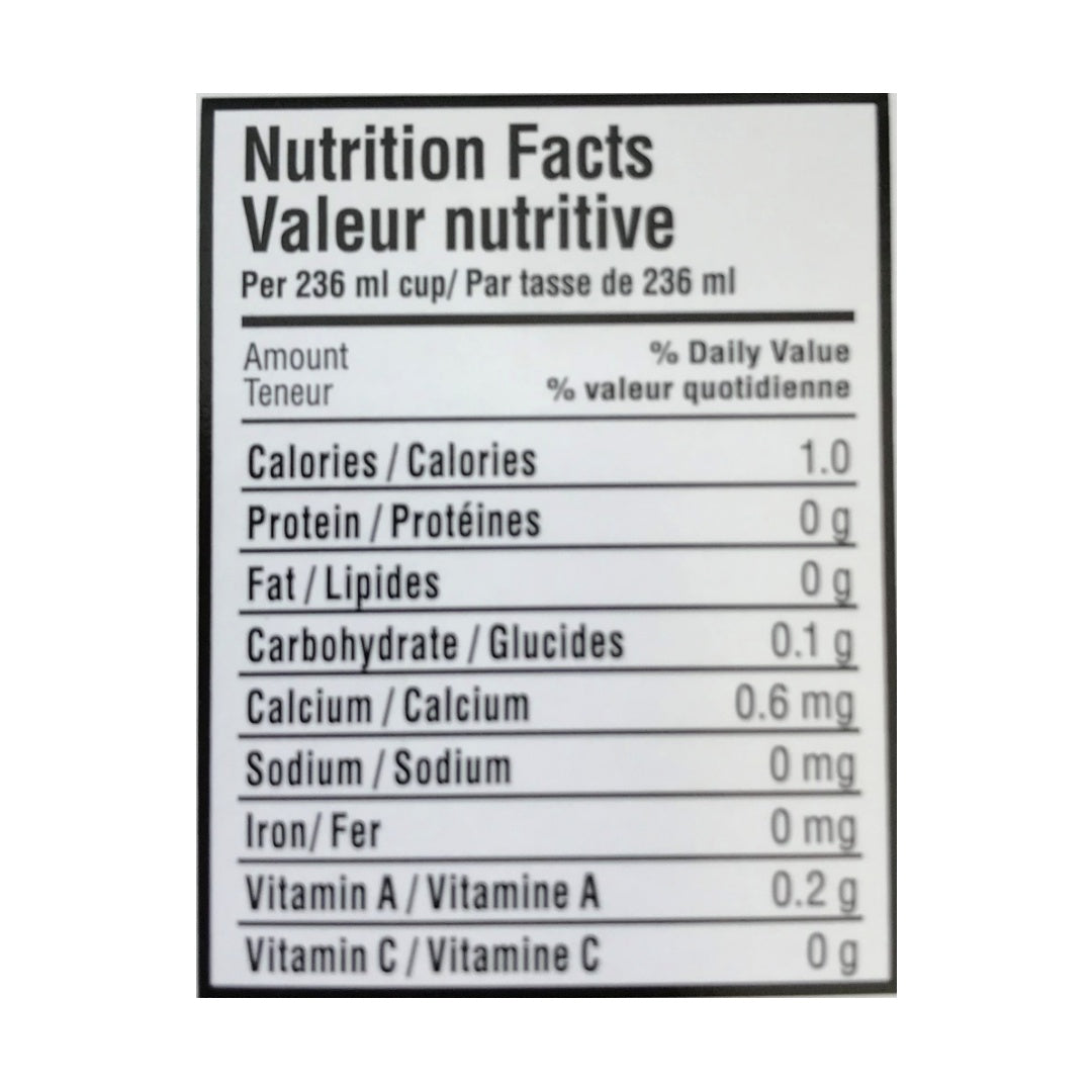 icewine tea nutrition facts